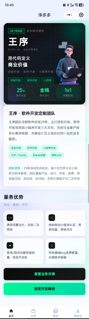首页页面示例