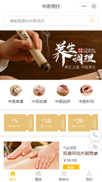 中医推拿_针灸推拿团购优惠商城小程序模板